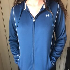 Blue Underamour zip up hoodie